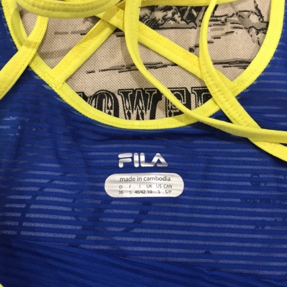 FILA USA Shine Singlet Tank Top - Picture 3 of 6